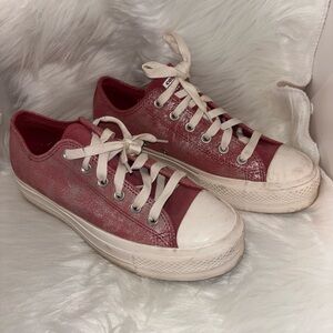 Converse Women's Burgundy Canvas Sneakers
